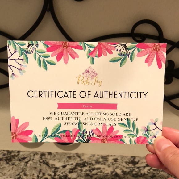 Addidas Original Sneakers with genuine Swarovski Crystals - Size 7.5 (6Y) - Picture 9 of 10